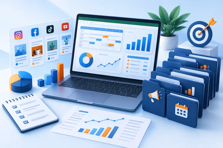 Pack de Planilhas de Gestão e Marketing Digital